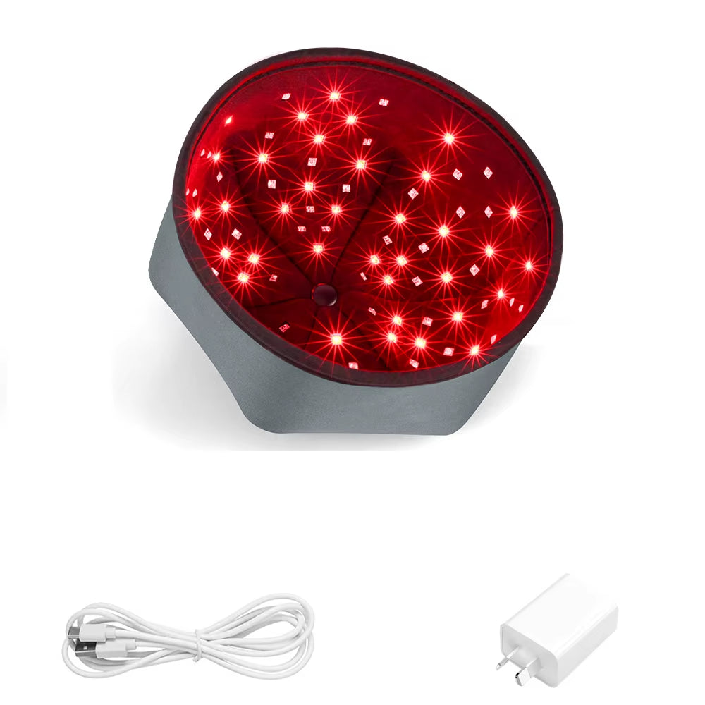 Portable Red Light Therapy Cap, Red LED Hair Growth Hat Care, Scalp Relieve Head Pain, Hair Regrowth Treatment Machine