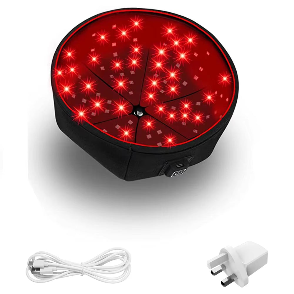 Portable Red Light Therapy Cap, Red LED Hair Growth Hat Care, Scalp Relieve Head Pain, Hair Regrowth Treatment Machine