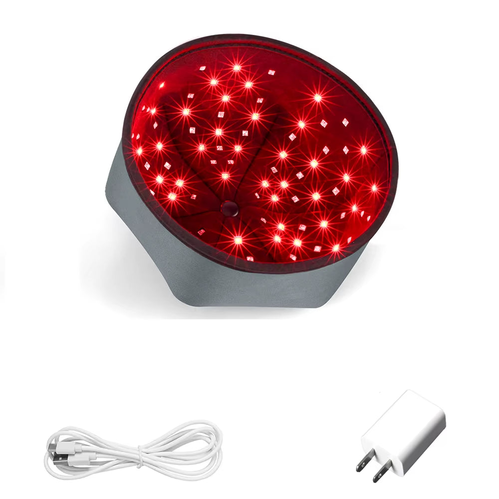 Portable Red Light Therapy Cap, Red LED Hair Growth Hat Care, Scalp Relieve Head Pain, Hair Regrowth Treatment Machine