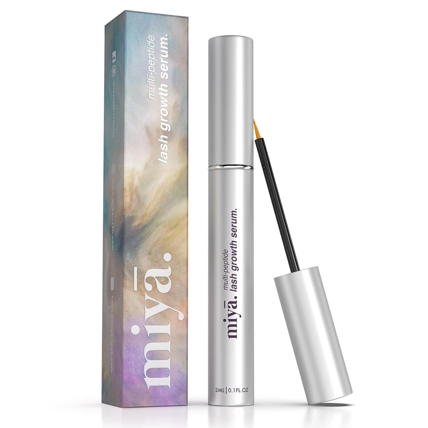 | Eyelash Growth Serum | Eye Lash Serum | Natural Lash Enhancer for Longer, Thicker Healthier Lashes | Gentle Effective Lash Growth Serum | Oil Free Lash Booster 3Ml
