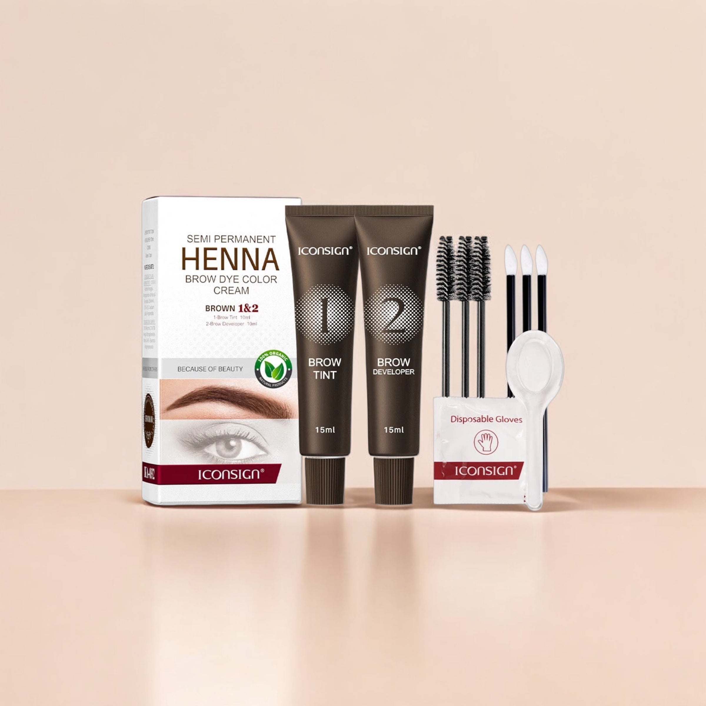 Eyebrow Tint 2 in 1 Brow Kit