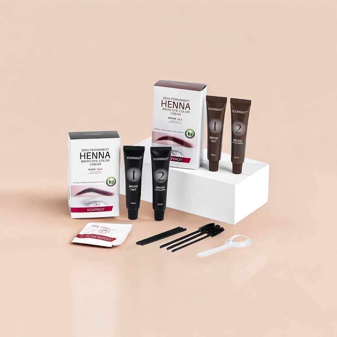 Eyebrow Tint 2 in 1 Brow Kit