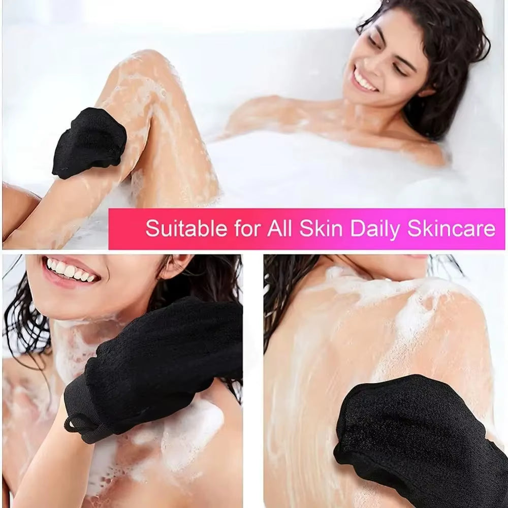 1PC Scrub Exfoliating Gloves Back Scrub Dead Skin Facial Massage Gloves Durable Multi Color Deep Cleansing Towels for Shower