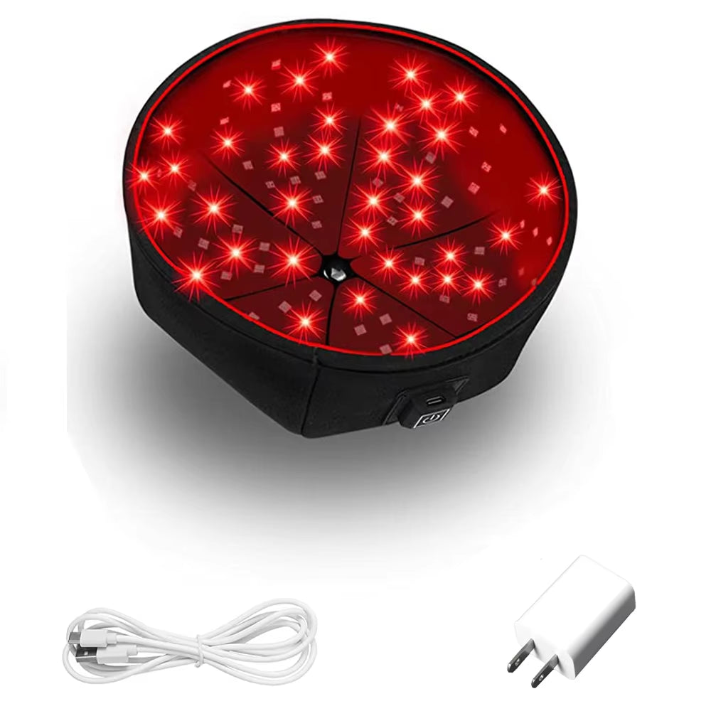 Portable Red Light Therapy Cap, Red LED Hair Growth Hat Care, Scalp Relieve Head Pain, Hair Regrowth Treatment Machine
