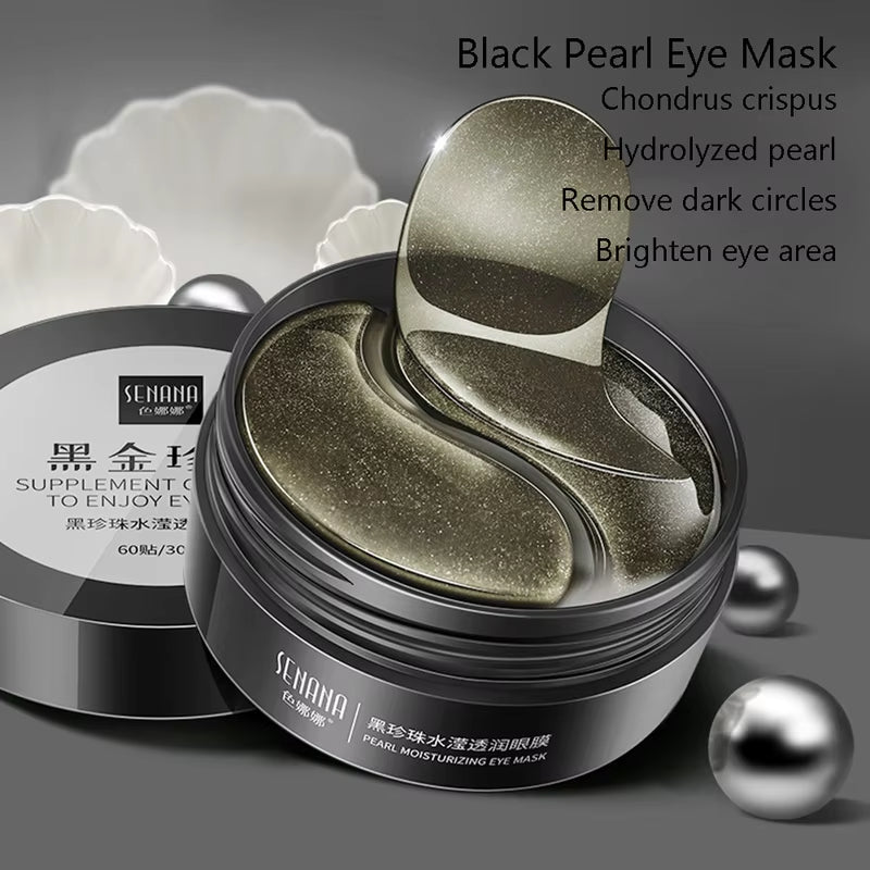 60Pcs Hyaluronic Acid Repair Eye Patches Remove Dark Circles Moisturizing Eye Mask Crystal Collagen Gel Mask Eye Skin Care