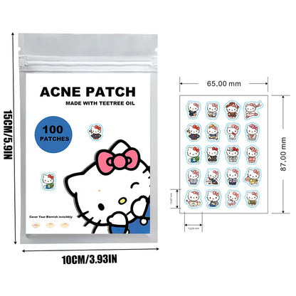 96/100/120Pcs Sanrio Cinnamoroll Repair Acne Patch Facial Skin Care Fade Blemishes Pimple Marks Closed Acne