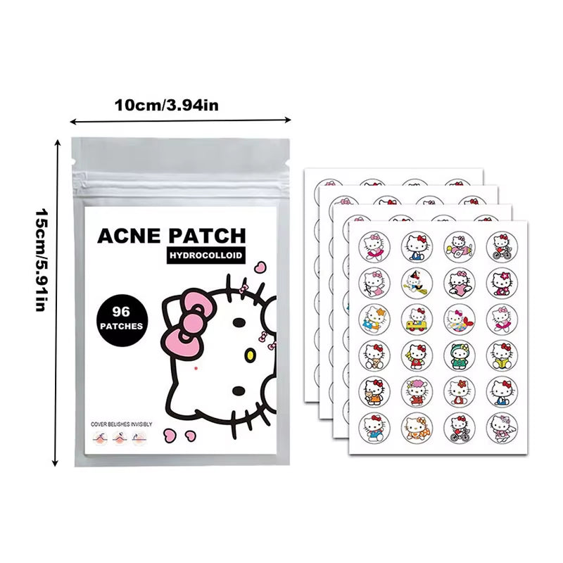 96/100/120Pcs Sanrio Cinnamoroll Repair Acne Patch Facial Skin Care Fade Blemishes Pimple Marks Closed Acne