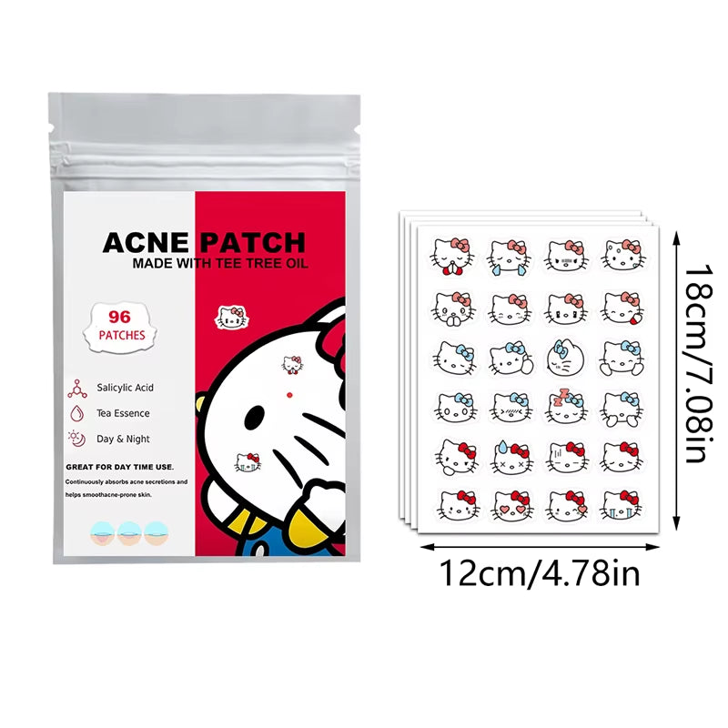 96/100/120Pcs Sanrio Cinnamoroll Repair Acne Patch Facial Skin Care Fade Blemishes Pimple Marks Closed Acne