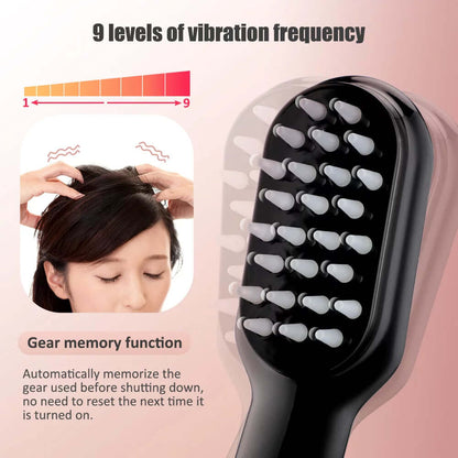 Laser Scalp Massager Comb, Hair Regrowth Brush Electric, Red Blue Light Phototherapy Vibration Hair Regrowth Brush for Hair Regrowth &amp; anti Hair Loss