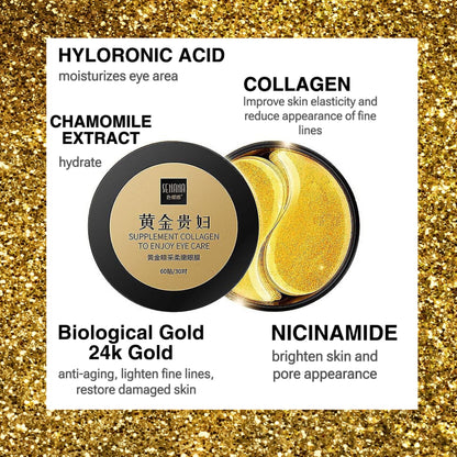 60pc 24K Gold Eye patch