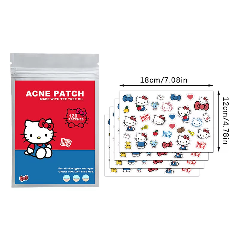 96/100/120Pcs Sanrio Cinnamoroll Repair Acne Patch Facial Skin Care Fade Blemishes Pimple Marks Closed Acne