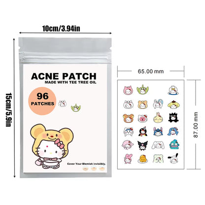 96/100/120Pcs Sanrio Cinnamoroll Repair Acne Patch Facial Skin Care Fade Blemishes Pimple Marks Closed Acne