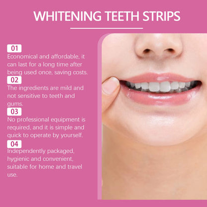 Teeth Whitening Strips Cleansing Oral Hygiene Dental Whiten Patch Relief Swell False Tooth Veneers Bleaching Teeth Gel Stickers