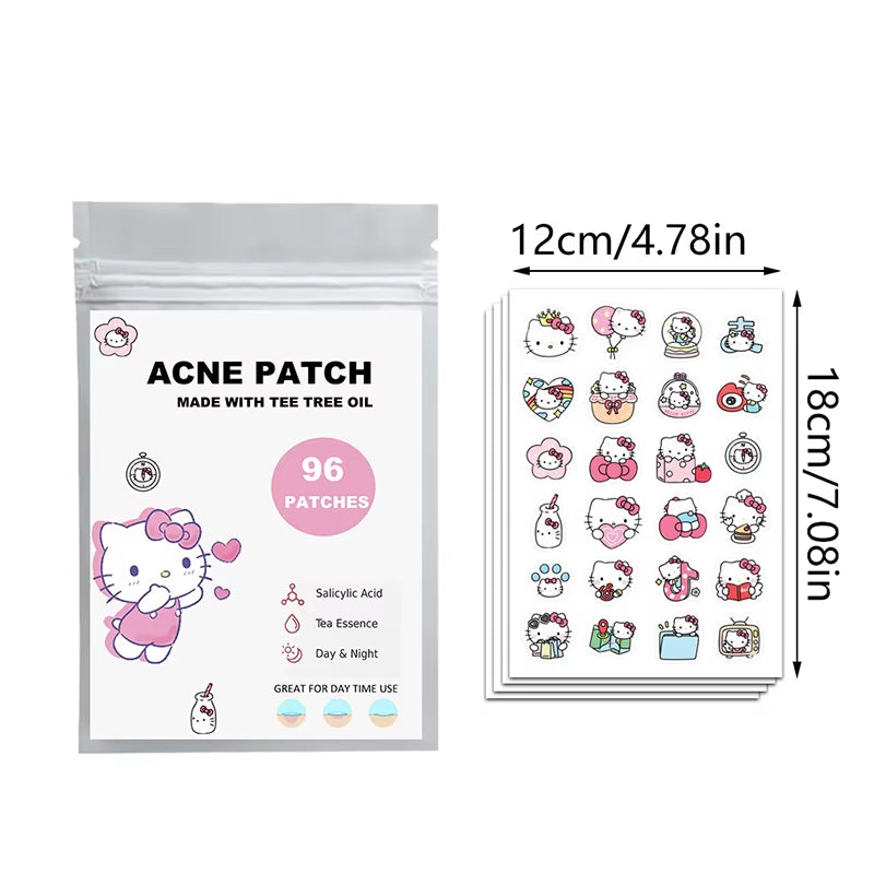 96/100/120Pcs Sanrio Cinnamoroll Repair Acne Patch Facial Skin Care Fade Blemishes Pimple Marks Closed Acne