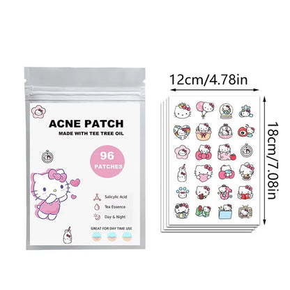 96/100/120Pcs Sanrio Cinnamoroll Repair Acne Patch Facial Skin Care Fade Blemishes Pimple Marks Closed Acne
