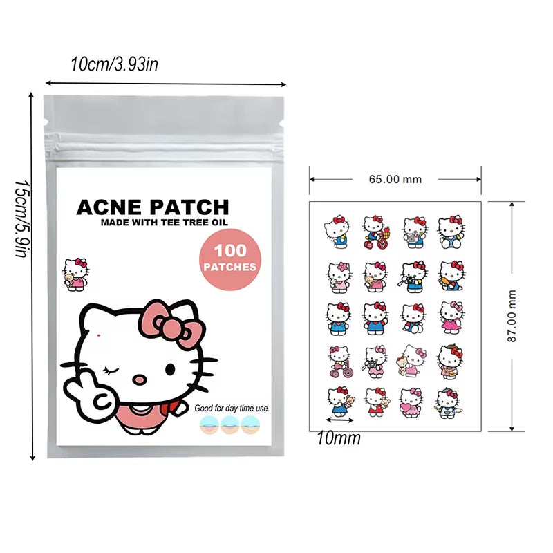 96/100/120Pcs Sanrio Cinnamoroll Repair Acne Patch Facial Skin Care Fade Blemishes Pimple Marks Closed Acne